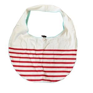 Woo Striped Canvas Shoulder Bag